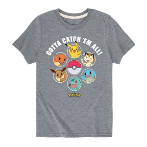 Boys' - Pokémon - Gotta Catch Em All Design Short Sleeve Graphic T-Shirt - 1 of 4