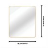 Lyngins 30x36 Rectangular Wall Mirror – 4mm HD Glass Bathroom Mirror, Anti-Rust Aluminum Bathroom Decor, Shatterproof Mirrors for Bathroom Sink - 4 of 4