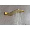 Wall Mounted Waterfall Rain Shower System With 3 Body Sprays & Handheld Shower - 2 of 4