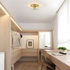 Flush Mount Ceiling Light Farmhouse Kitchen Island Ceiling Light with Bubble Glass Close to Ceiling Light Fixture - 2 of 4