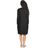 Memoi Women's Bonded Long Sleeve Slip Dress Black S - 3 of 4