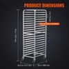 VEVOR Bun Pan Rack, 20-Tier Commercial Bakery Racks with Brake Wheels, Aluminum Racking Trolley Storage for Half & Full Sheet, 26"L x 20.4"W x 70"H - 4 of 4