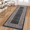 Washable Runner Rug Non-Slip Low-Pile Carpet Stain Resistant Non-Shedding Indoor Mat for Hallway Kitchen Entryway Laundry Bedside - 2 of 4