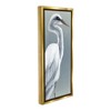 Stupell Industries White Heron Portrait Black Floater Framed Canvas Wall Art - 3 of 4