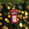 Northlight 4.5" Red Euro Phone Booth Glass Christmas Ornament - 2 of 4