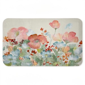 Stupell Industries A Day With Pink Flowers Printed Anti-Fatigue Floor Mat, design by Lanie Loreth, 30"x18" - 1 of 4
