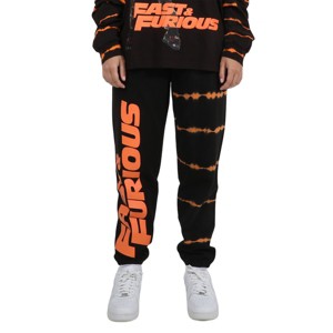 Fast & Furious Logo & Stripes Adult Black Sweatpants - 1 of 4