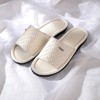 Roxoni Velvet Knit Flat Sandals for Women-Stylish Textured Woven Surface-Soft Ridge Around Insole - 3 of 4