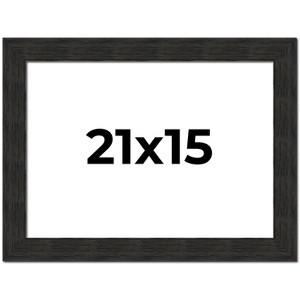 PosterPalooza | Contemporary Black Picture Frame - UV Acrylic, Backing Board, Hanging Hardware Included - 1 of 4