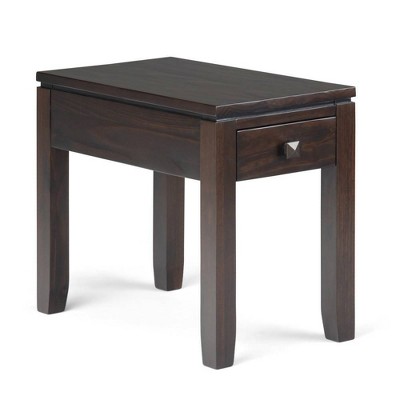 14" Essex Narrow Side Table Mahogany Brown - WyndenHall