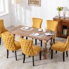KTMBDW Dining Chair Set of 2, Modern Wing-Back Chairs with Backstitching Nailhead Trim and Solid Wood Legs for Kitchen Living Room, Upholstered - 4 of 4