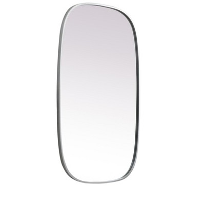 Brass Oval Metal Frame Bathroom Mirror