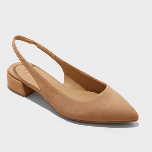 Women's Elle Slingback Pointed Toe Heels - A New Day™ - 1 of 4