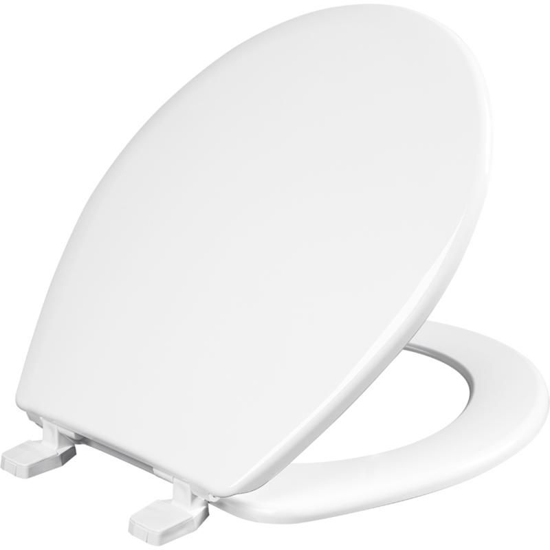 Mayfair by Bemis Round White Plastic Toilet Seat, 1 of 2