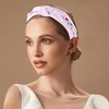 Unique Bargains Women's Elegant Heart Faux Diamond Wide Hairband 6.89"x5.51" 1 Pc - 2 of 3