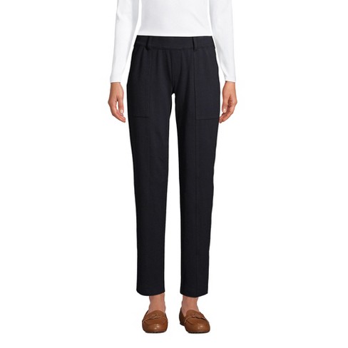 Women's Mid-rise Slim Straight Fit Side Split Trousers - A New Day