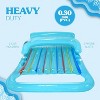 4E's Novelty 2-Person Pool Lounger: Heavy-Duty Float for Adults and Kids, Ideal for Beach and Backyard - 4 of 4