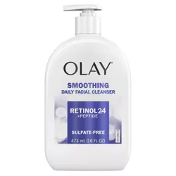 Olay Retinol 24 + Peptide Smoothing and Sulfate-Free Face Wash - 16 fl oz