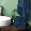 Ultra Soft 6 Pack Cotton Towel Set, Mineral Blue - 2 Bath 28x55, 2 Hand 16x24, 2 Wash Towels 12x12, Compact Lightweight - 3 of 4