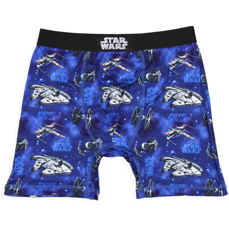 Star Wars Mens' 2 Pack Comic Millennium Falcon Boxers Underwear Boxer Briefs Multicolored, 2 of 5