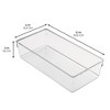 iDesign Plastic Dresser Drawer Organizer for Bedroom - Set of 3 - Clear - 4 of 4