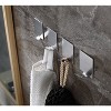 Stainless Steel Self Adhesive Hooks Key Rack Garage Storage Organizer Stick On Sticky Bathroom Kitchen Towel Hanger Wall Mount Contemporary Style - 3 of 4