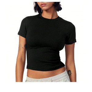 Spruce Fashion Women Slim Short Sleeve Top - 1 of 4