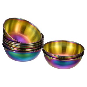 Unique Bargains Thick Stainless Steel Condiment Dishes for Kitchen Restaurant 3.2" Dia - 1 of 4