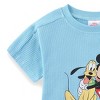 Disney Mickey Mouse Waffle Knit Boys 2 Piece T-Shirt and Shorts for Infant, Toddler, and Big Kids - Size 12M - 4 of 4