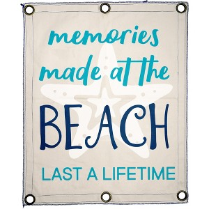 Pavilion Gift Company - Beach Memories - 24" x 30" Wall Banner - Wall Sign Panels - 1 of 4