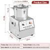 Commercial Food Processor, Chopper Meat Grinder, Multi-Functional Food Processor with Stainless Steel Body & Blade, Gloves, Brush, 110V - 3 of 4