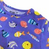 Ola! Otter Oversize Tee - Fuzzy Fishes-Blue - 4 of 4