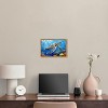 Art Remedy Turtle Swimming Colorful Coastal Wall Art Framed - 2 of 4