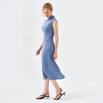 Women's Extended Shoulder Midi Shift Dress - A New Day™
