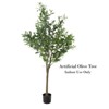 Nature Spring Artificial Olive Tree - 6 ft Potted Faux Plant with Fruit for Home or Office Decoration, Natural Looking Polyester Leaves - 3 of 4