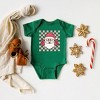 The Juniper Shop Checkered Santa Baby Bodysuit - 2 of 3
