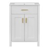 PAGED 24" Bathroom Vanity with Ceramic Sink,Bathroom Sink Cabinet with 2 Soft-Close Doors and Drawers for Bathroom - 2 of 4