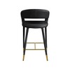 Meridian Furniture,Destiny Black Velvet Stool - 2 of 4