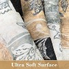 Washable Area Rug for Living Room, Soft Rustic Floral Low Pile Carpet, Non-Slip Stain Resistant Rug for Bedroom Dining Office - 3 of 4