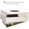 Creative Scents Quilted Mirror White Tissue Box (rectangle) - 4 of 4