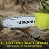 Sun Joe 8 Inch Electric Convertible Pole Chain Saw, 2-in-1 Lightweight Cutting Tree Trimming Tool with Telescoping Handle, 6 Amp Motor, Green - 3 of 4