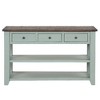 PAGED Vintage American Console Table with 3 Storage Drawers & 2 Shelves, 48" Solid Pine Top Entryway Sofa Table, Distressed Finish Sofa Table - 4 of 4