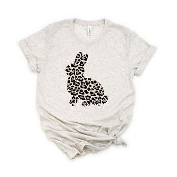 Simply Sage Market Women's Leopard Bunny Short Sleeve Graphic Tee