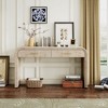 Dexmalle Unique Design Console Table with Two Drawers for Living Room - 4 of 4