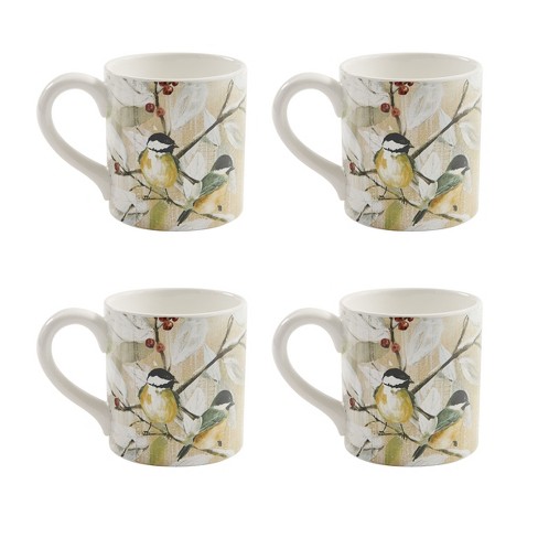 Park Designs Wintertime Multicolor Ceramic Coffee Mug (Set of 4
