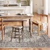 Vintage Floral Distressed Washable Rug - Soft, Stain-Resistant Low Pile Carpet with Non-Slip Backing for Bedroom, Living Room & Office - 2 of 4