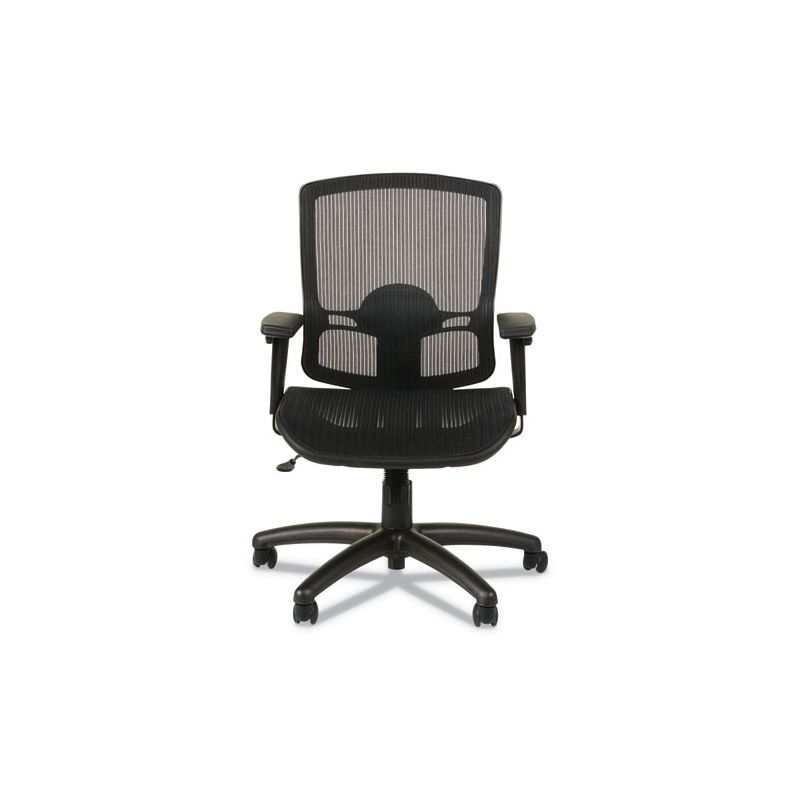 Alera Alera Etros Series Suspension Mesh Mid-Back Synchro Tilt Chair, Supports Up to 275 lb, 15.74" to 19.68" Seat Height, Black, 3 of 8