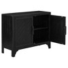 CAVINAS American Country Style Sideboard Cabinet with Unique Design Doors,Wooden Buffet Cabinet with Storage for Kitchen,Dining Room - 2 of 4