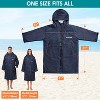 SUN CUBE Swim Parka Men Women, Unisex Hooded Changing Robe with Faux Shearling Fleece Lining for Swimming, Surfing, Water Sports - 2 of 4