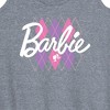 Women's - Barbie - Argyle Graphic Racerback Tank - 2 of 4